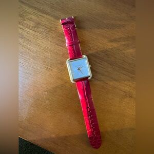 Michael Kors, LAKE Leather MK2623, Red Crocodile, Women's Watch